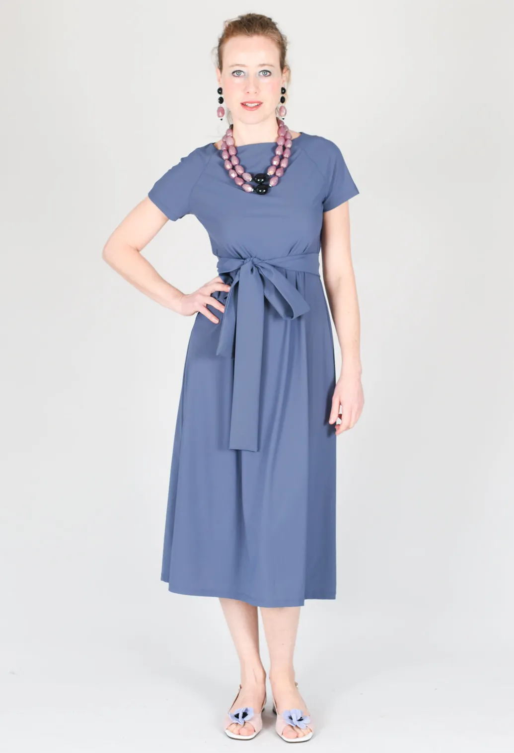 T-Shirt Dress in Midnight Blue