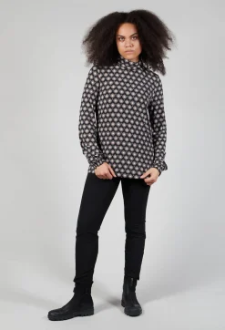 T-Shirt in Nero Beige