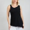 T-Shirt Overlay Top in Black