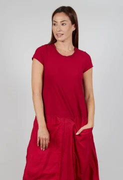 T-Shirt Pocket Dress in Sunset Cloud