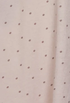 T-Shirt with High Low Hem in Dots