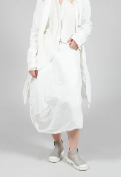Tucked Fabric Skirt in Callas
