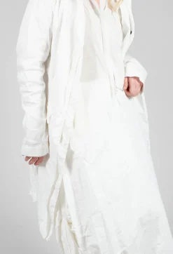 Tucked Fabric Skirt in Callas