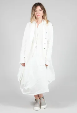 Tucked Fabric Skirt in Callas