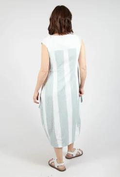 Tulip Dress with Feature Pockets in Grey Print
