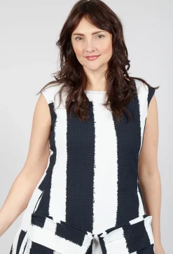 Tulip Dress with Feature Pockets in Black Print