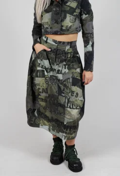 Tulip Hem Skirt in Multicolour