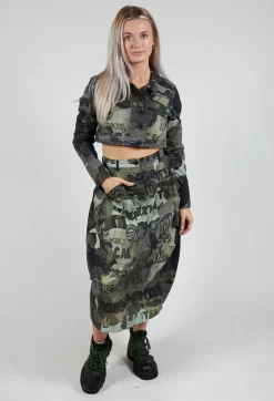 Tulip Hem Skirt in Multicolour