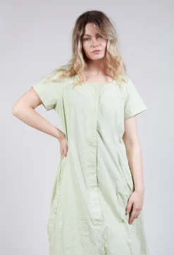 Tulip Hem Utility Dress in Sun Check