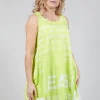 Tulip Hem Vest Top in Sun Print
