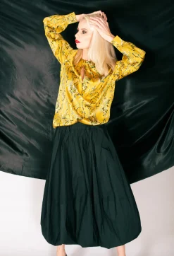 Tulip Shaped Skirt in Black