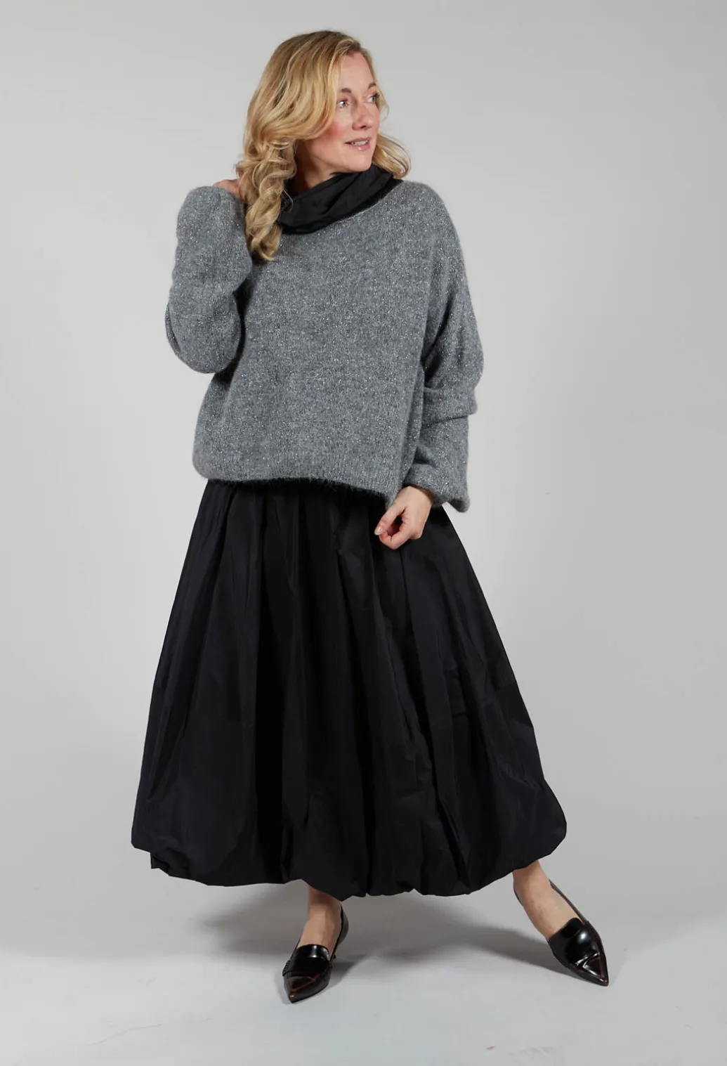 Tulip Shaped Skirt in Black