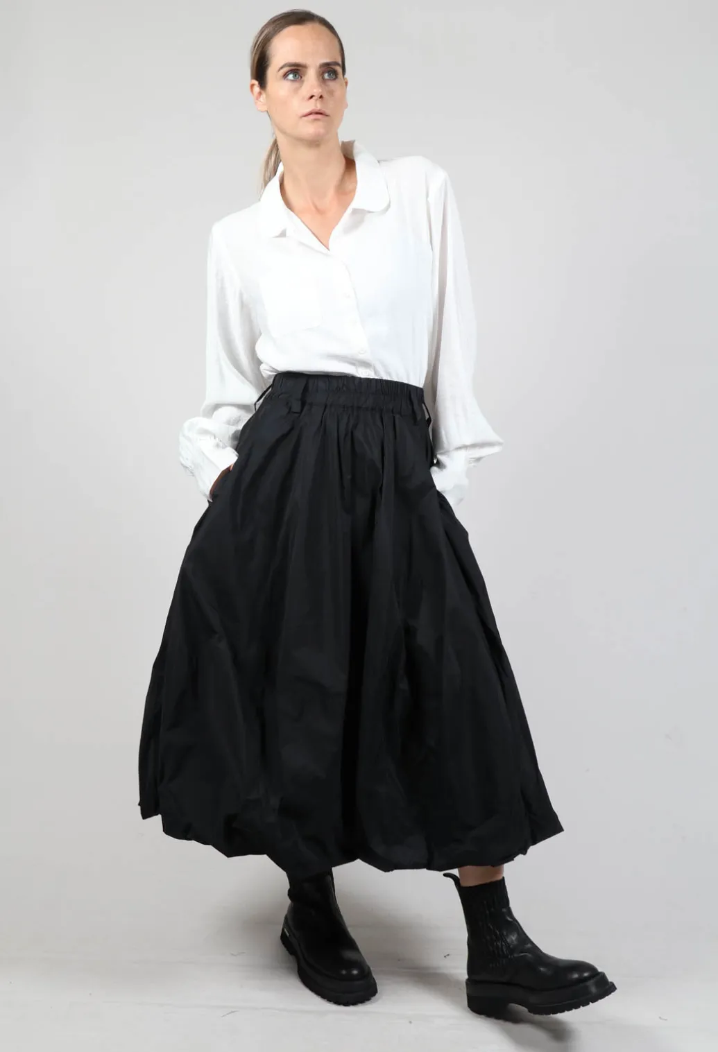Tulip Shaped Skirt in Black