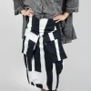 Tulip Skirt with Feature Pockets in Black Print