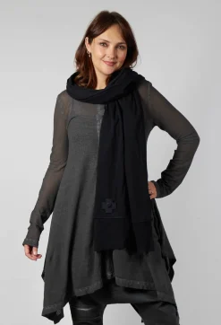 Tulle Scarf in Black