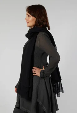 Tulle Scarf in Black