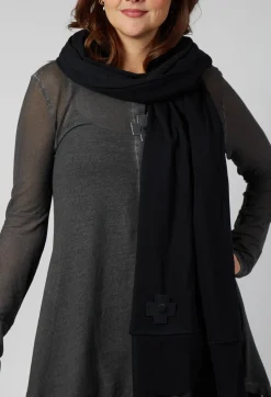 Tulle Scarf in Black