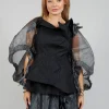 Tulle Shawl in Silver