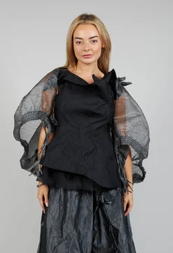 Tulle Shawl in Silver