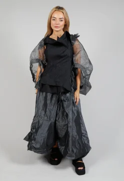 Tulle Shawl in Silver