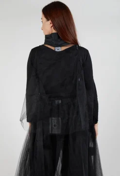 Tulle Top in Black