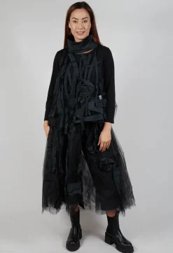 Tulle Top in Black