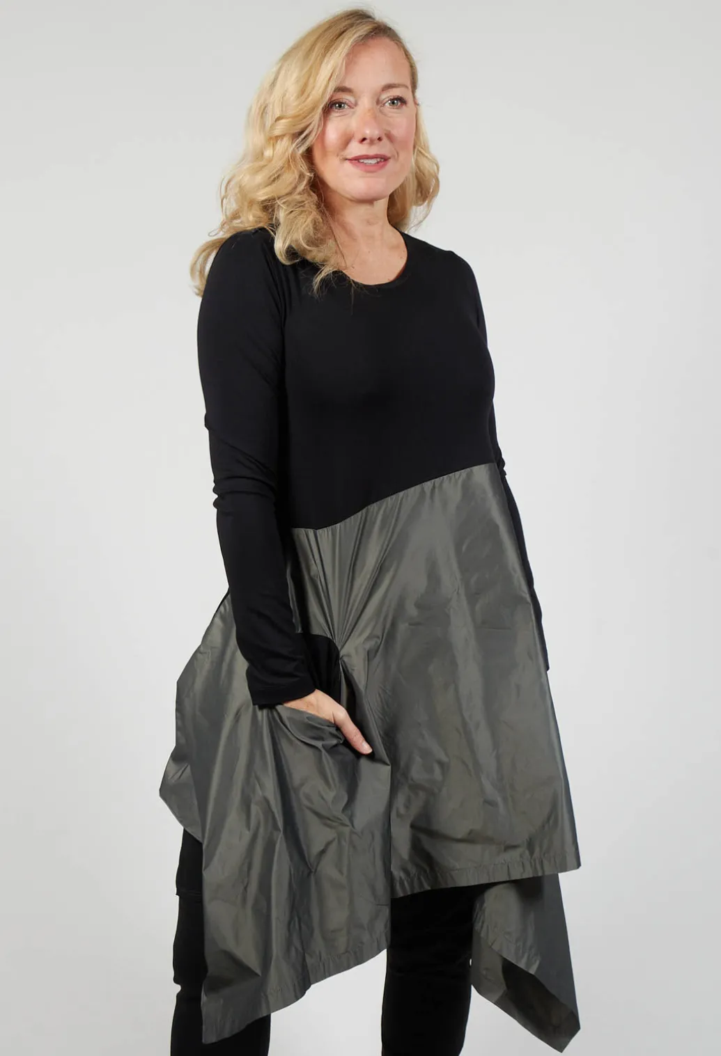 Tunic Bise In Black Olive Green
