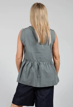 Tunic Blouse in Asfalto
