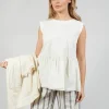 Tunic Blouse in Chalk