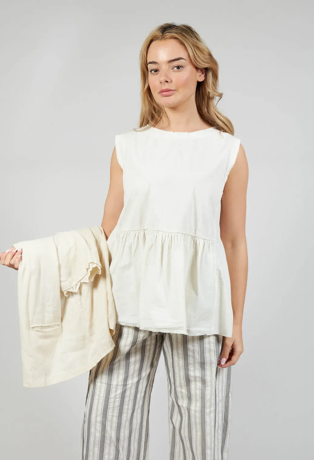 Tunic Blouse in Chalk