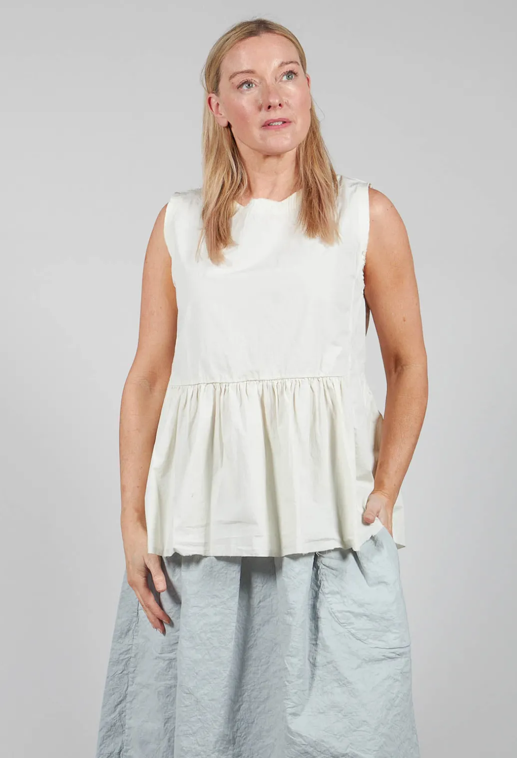 Tunic Blouse in Chalk