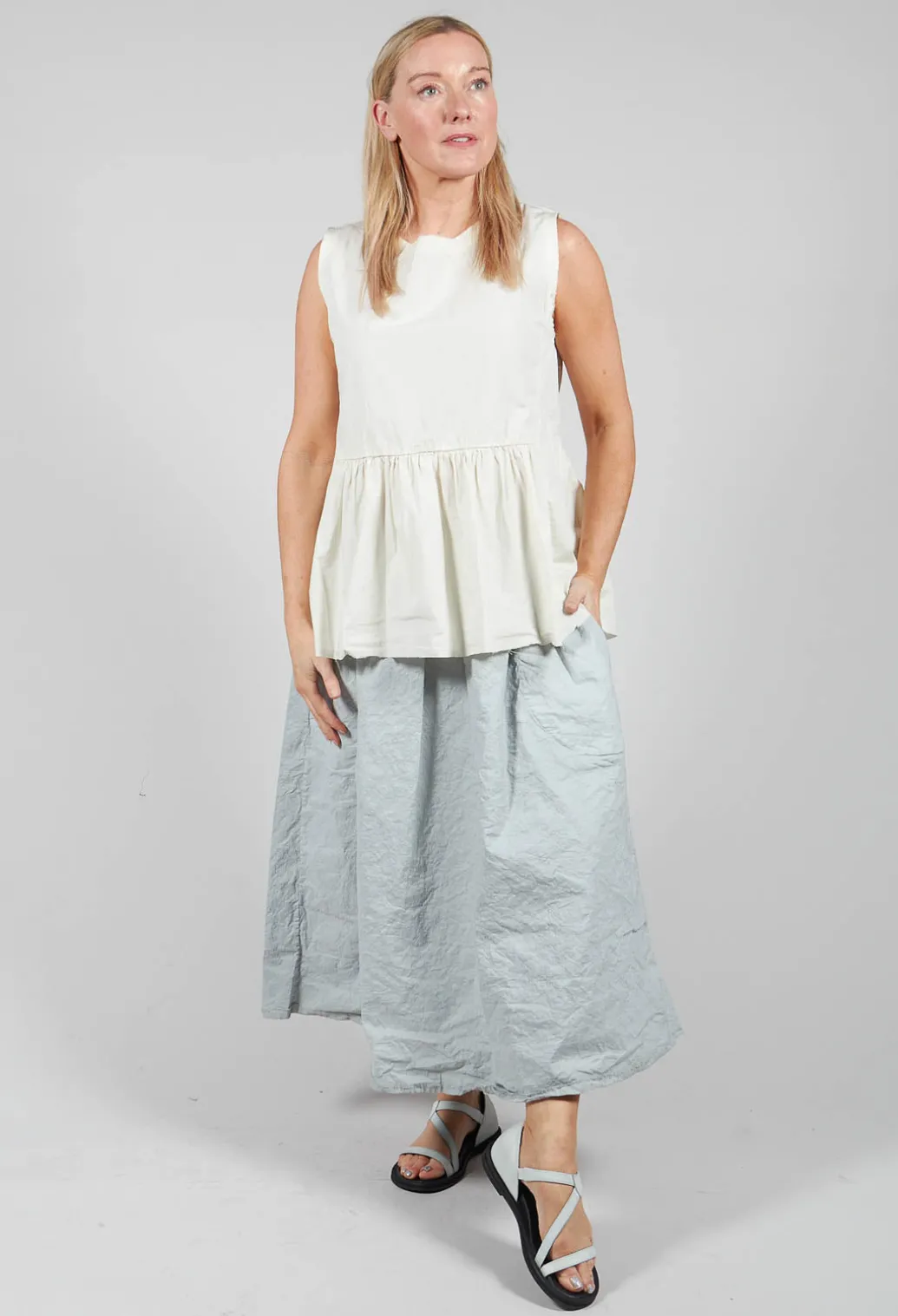Tunic Blouse in Chalk