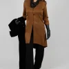 Tunic Shirt Dress in Rust