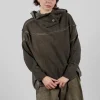 Tunic Top in Felpa and Raso di Viscosa Green Tuscany