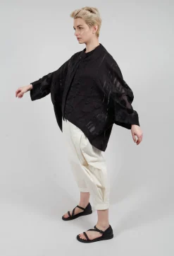 Turn Up Trouser in Cream