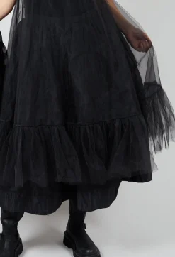 Tutu Mesh Dress in Black
