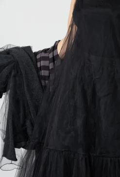 Tutu Mesh Dress in Black