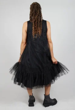 Tutu Mesh Dress in Black