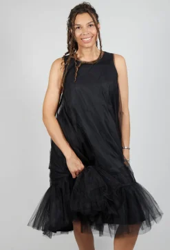 Tutu Mesh Dress in Black