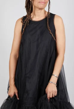 Tutu Mesh Dress in Black