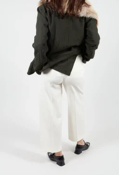Twill Trousers in Cream
