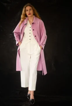 Twill Trousers in Cream