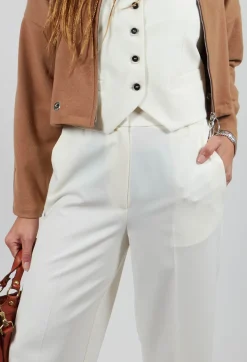 Twill Trousers in Cream