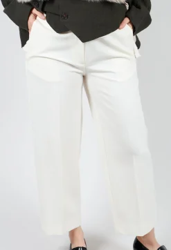 Twill Trousers in Cream