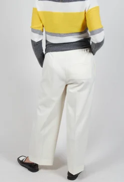 Twill Trousers in Cream