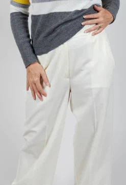 Twill Trousers in Cream