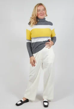 Twill Trousers in Cream