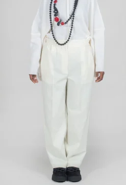 Twill Trousers in Cream