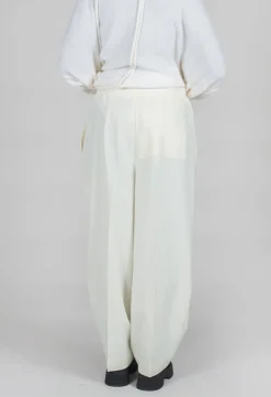 Twill Trousers in Cream