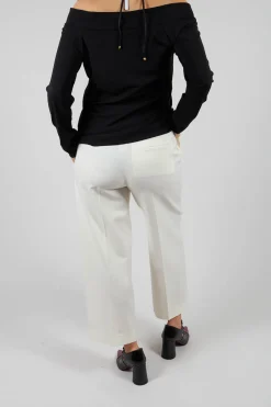 Twill Trousers in Cream